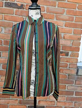 New Paris Atelier& Other Stories  Size 4 Multicolor Striped Blouse.